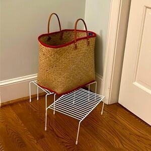 Closet Pantry Shelf Organizer Riser Set of 2 NEW Spring Cleaning Tool 2 x Space